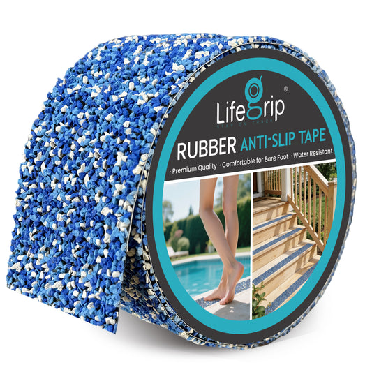LifeGrip Rubber Waterproof Anti-Slip Tape for Pools & Wet Areas