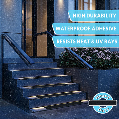 LifeGrip Black Anti-Slip Stair Treads