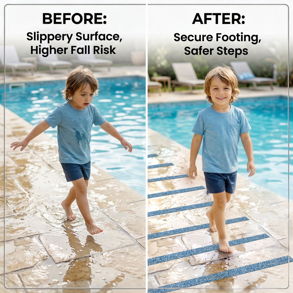 LifeGrip Rubber Waterproof Anti-Slip Tape for Pools & Wet Areas