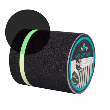 LifeGrip Glow-in-the-Dark Anti-Slip Tape - Green Stripe