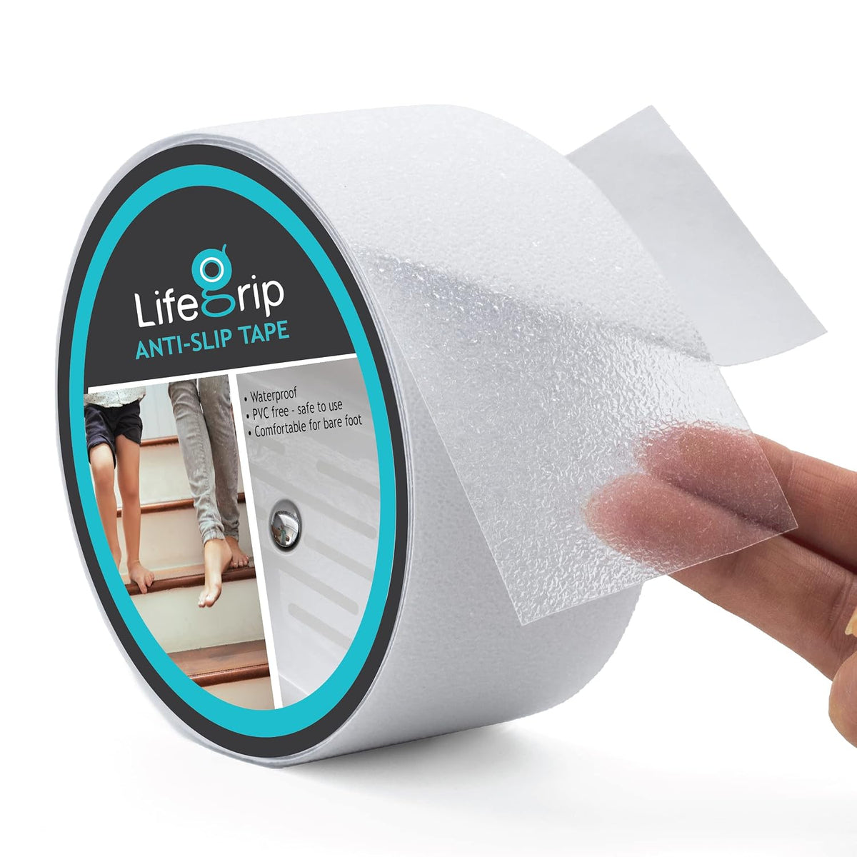 LifeGrip Clear Waterproof Anti-Slip Tape for Tubs & Showers
