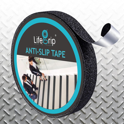 LifeGrip Aluminum-Backed Anti-Slip Tape for Irregular Stair Steps