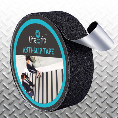 LifeGrip Aluminum-Backed Anti-Slip Tape for Irregular Stair Steps