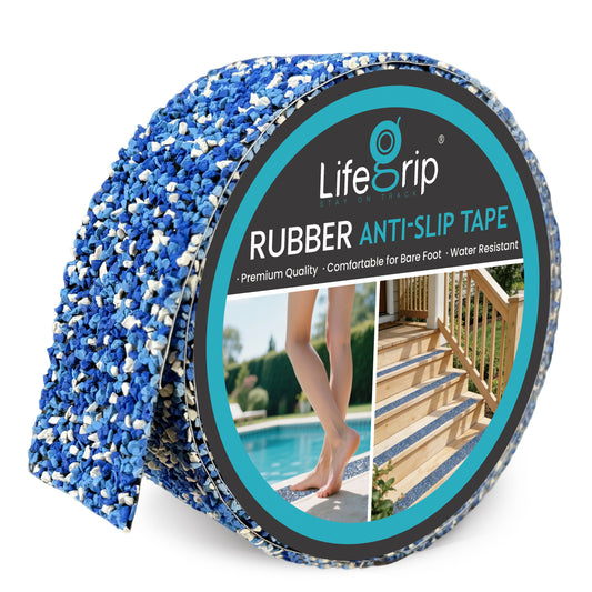 LifeGrip Rubber Waterproof Anti-Slip Tape for Pools & Wet Areas