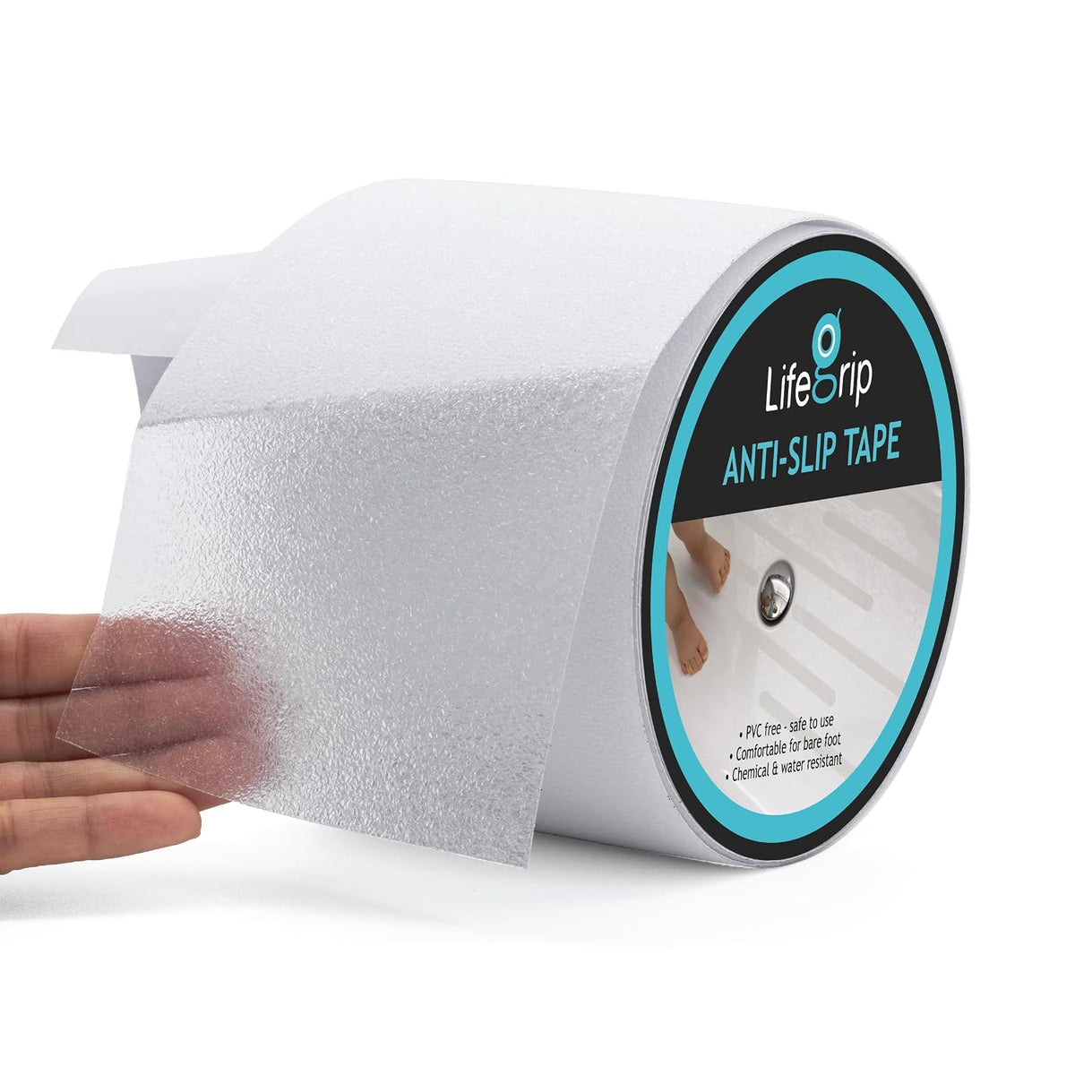 LifeGrip Clear Waterproof Anti-Slip Tape for Tubs & Showers
