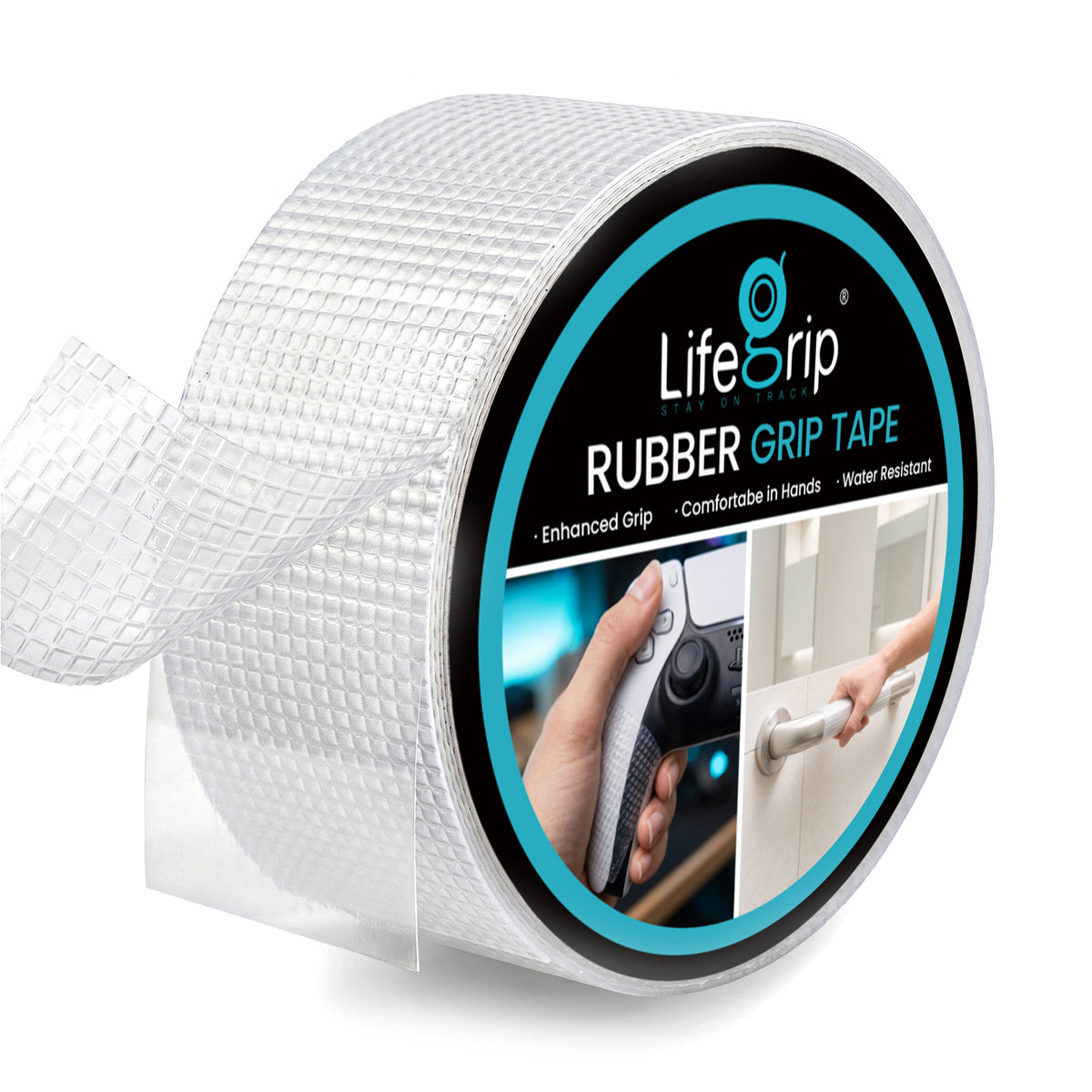 LifeGrip Water-Resistant Rubber Grip Tape for Handles
