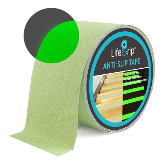 LifeGrip Glow-in-the-Dark Anti-Slip Traction Tape – Luminous Green