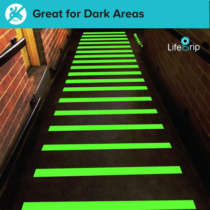 LifeGrip Glow-in-the-Dark Anti-Slip Traction Tape – Luminous Green