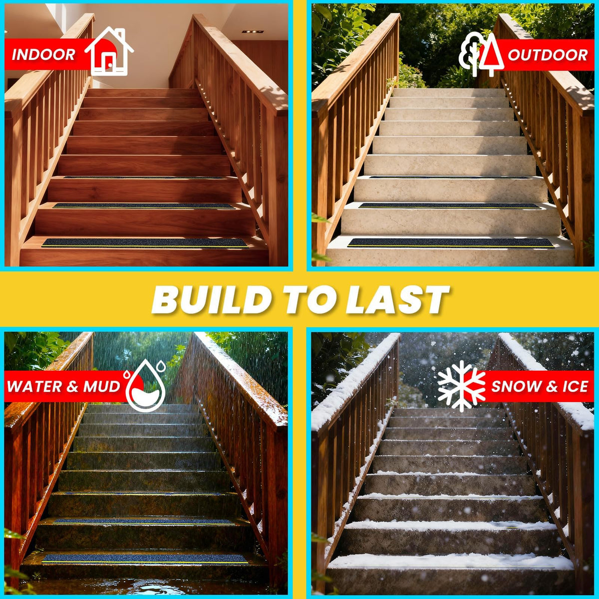 LifeGrip Reflective Anti-Slip Stair Treads