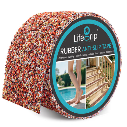 LifeGrip Rubber Waterproof Anti-Slip Tape for Pools & Wet Areas