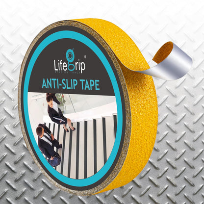 LifeGrip Aluminum-Backed Anti-Slip Tape for Irregular Stair Steps