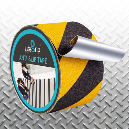 LifeGrip Aluminum-Backed Anti-Slip Tape for Irregular Stair Steps